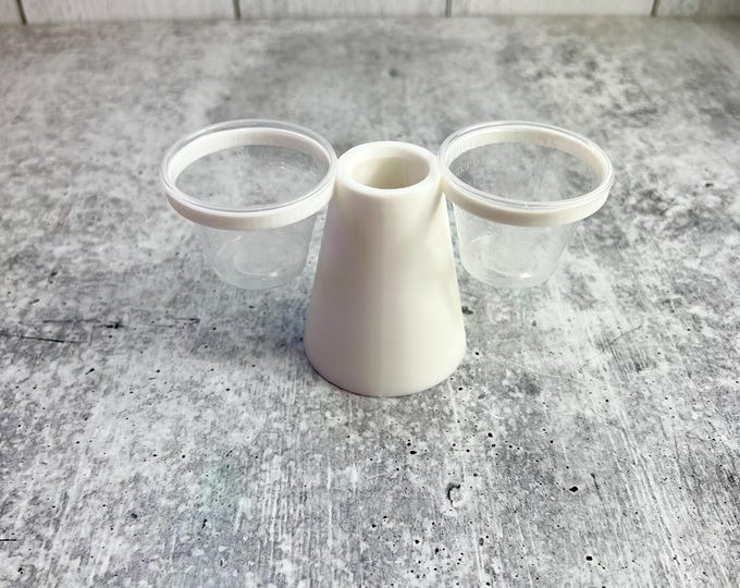 Mixing Cup Holder - 1 oz (30ml) - 2 Count - White