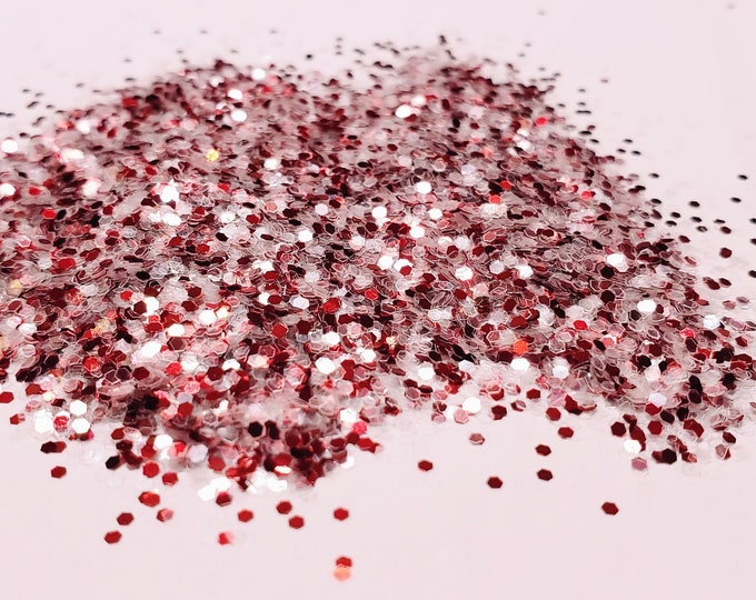CLEARANCE - Candy Cane Glitter Mix - Available in 2, 4 OZ
