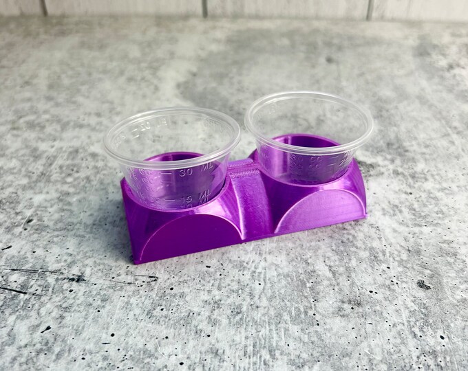 Mixing Cup Holder - 1 oz (30ml) - 2 Count - Purple