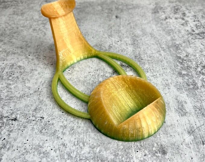 Compact Cup Cradle - 3D Printed Cup Cradle - YELLOW / GREEN