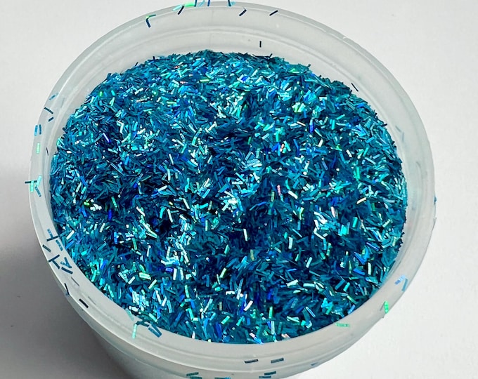 CLEARANCE - Blue Tinsel Glitter - 1 or 2 oz
