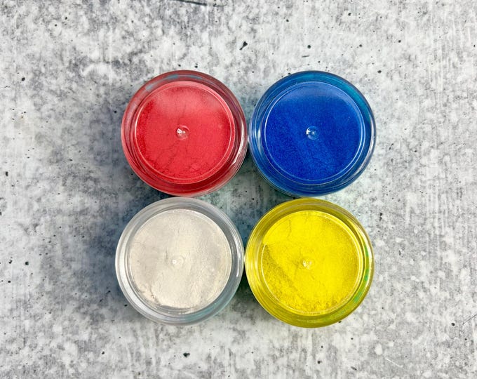 Set of 4 Mica Powders - 10 gram jars - A