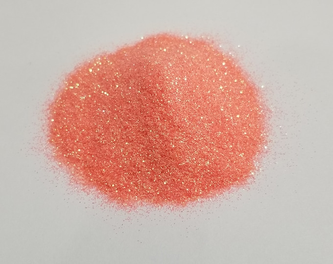 CLEARANCE - Georgia Peach Custom Glitter Mix - Available in 4 oz - Polyester, Solvent Resistant