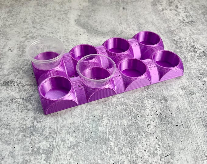 READ DESCRIPTION - Mixing Cup Holder - 1 oz (30ml) - 8 Count -  purple - Scratch and Dent Sale