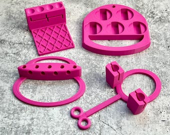 UV Adapter Bundle - Stapler, Scissor, Badge Reel and Pen - Pink