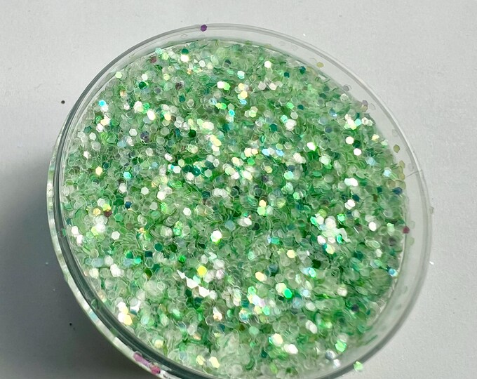 JUNE CLEARANCE - Mint Sparkle Glitter - Available in 1 oz