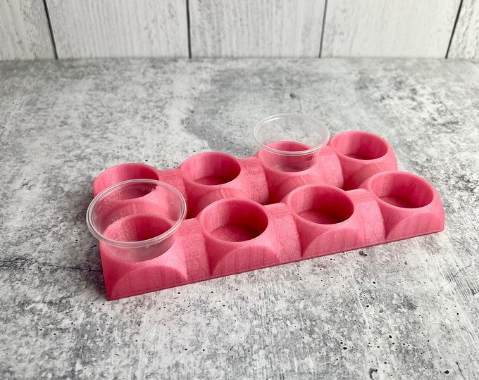 Mixing Cup Holder - 1 oz (30ml) - 8 Count - Pink Glitter