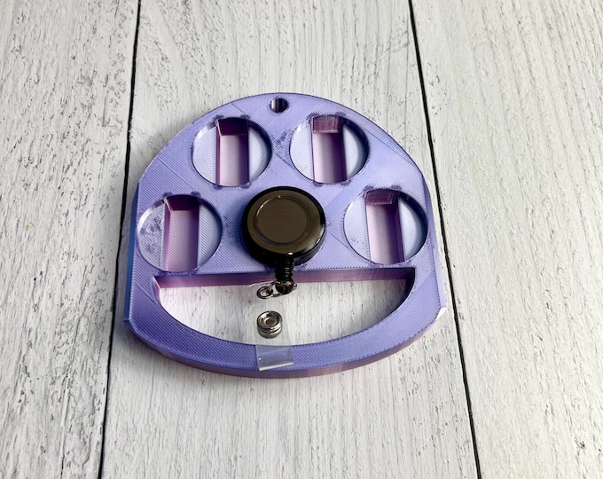 READ DESCRIPTION - UV Badge Reel Holder - Glitter Badge Reel -- Scratch and Dent Sale