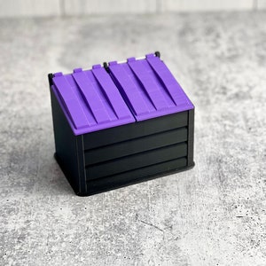 Mini Desktop Dumpster / Waste Bin - Stash - Holder