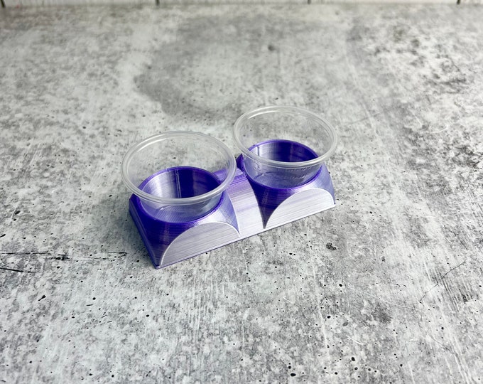 Mixing Cup Holder - 1 oz (30ml) - 2 Count - Purple