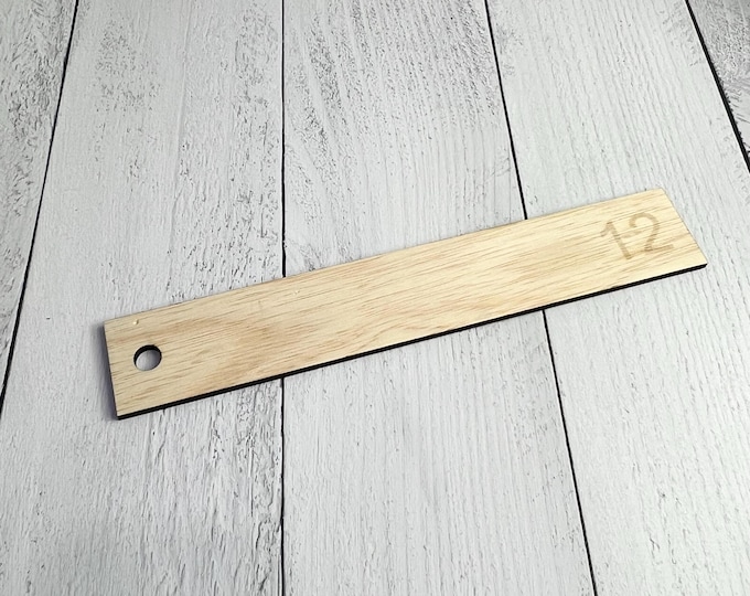 CLEARANCE - 12 Inch Ribbon Tail Ruler - Wreath Making, Ribbon Ruler