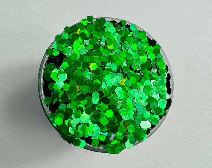 JUNE CLEARANCE - Green Glitter - Available in 2 oz