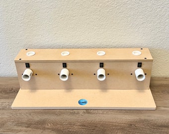 READY TO SHIP -- Compact Four Cup Turner with Drying Rack - 5-6 rpm -  4 Cup Turner
