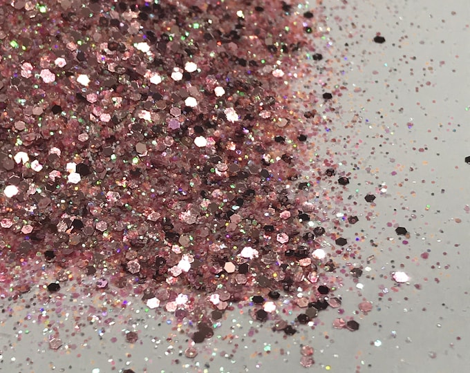 CLEARANCE - Rose Flush Glitter Mix - Available in 1,2, or 4 oz