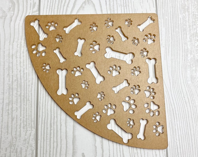 Paw Print Sleeve Stencil, Bleached Shirt Sleeve Stencil, Paw Sleeve Acrylic Stencil
