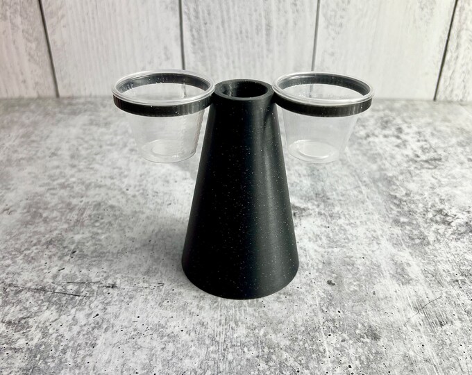 Mixing Cup Holder - 1 oz (30ml) - 2 Count - Black Glitter