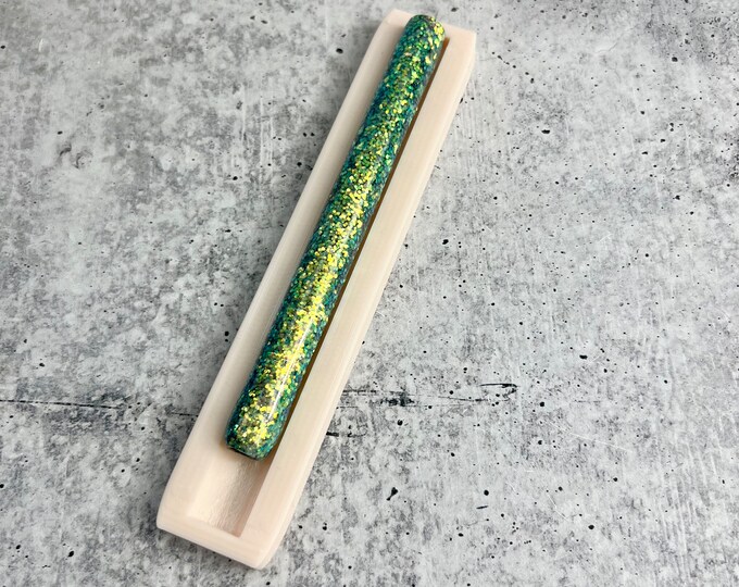 READ DESCRIPTION - Epoxy Pen Cradle - Glitter Pen Cradle- Scratch and Dent Sale