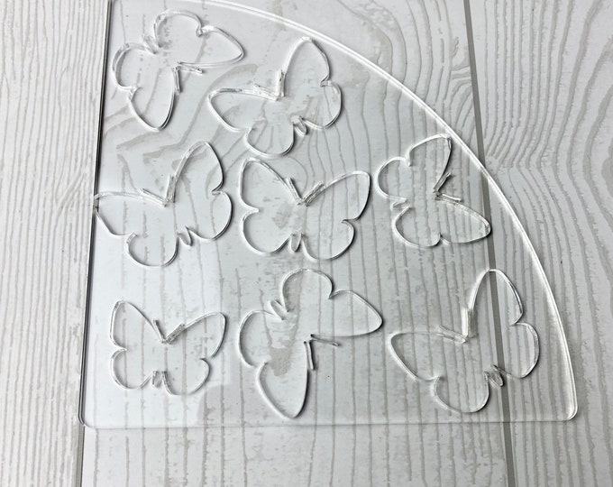 Butterfly Pattern Sleeve Stencil, Bleached Shirt Sleeve Stencil, Butterfly Sleeve Acrylic Stencil