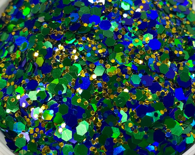 CLEARANCE - Sea Green Glitter Mix - Available in 4 oz