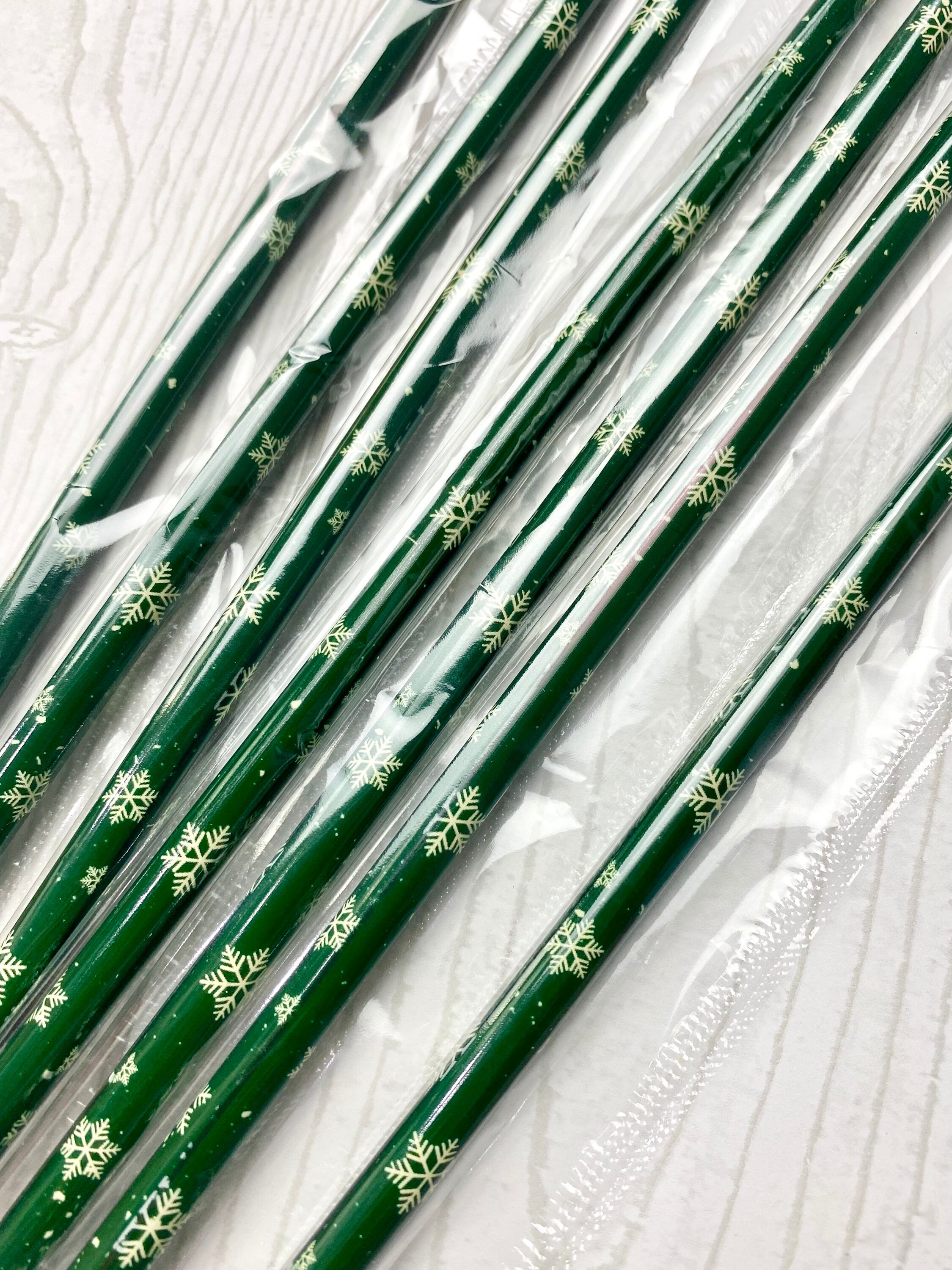 Reusable Snowflake Straws For Girls Birthday Party Supplies