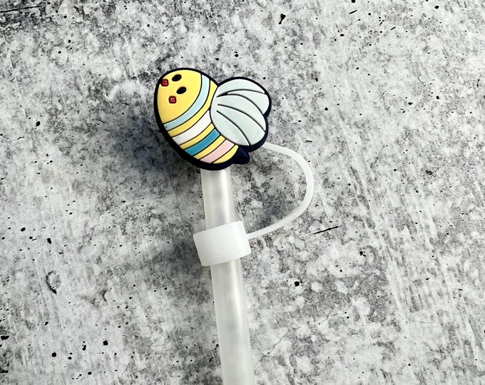 Cute Bumblebee Straw Topper - 10MM Straws - Cute Straw Topper - Bee