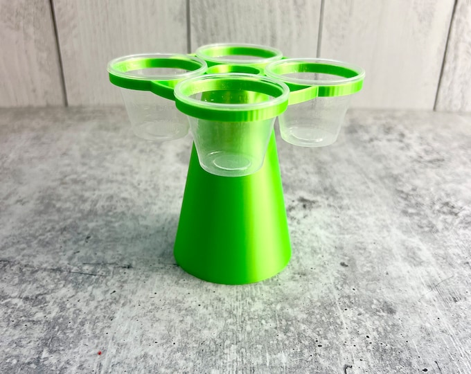 Mixing Cup Holder - 1 oz (30ml) - 4 Count - GREEN