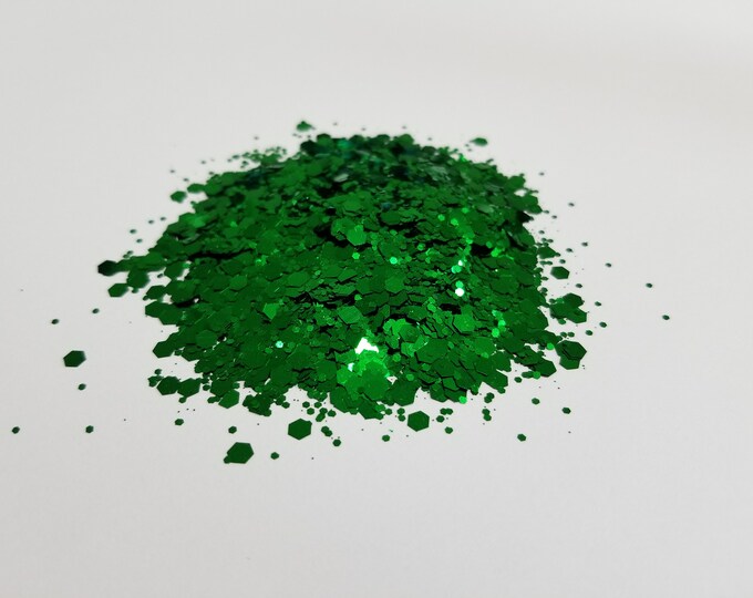 Leafy Green Custom Glitter Mix - Available in 1,2, or 4 oz