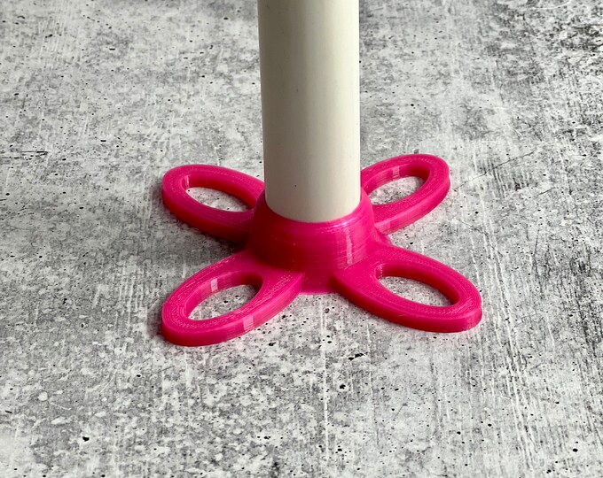 Single Cup drying rack for glitter tumbler making - Bare PVC end