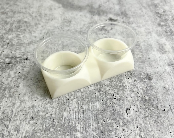Mixing Cup Holder - 1 oz (30ml) - 2 Count - White