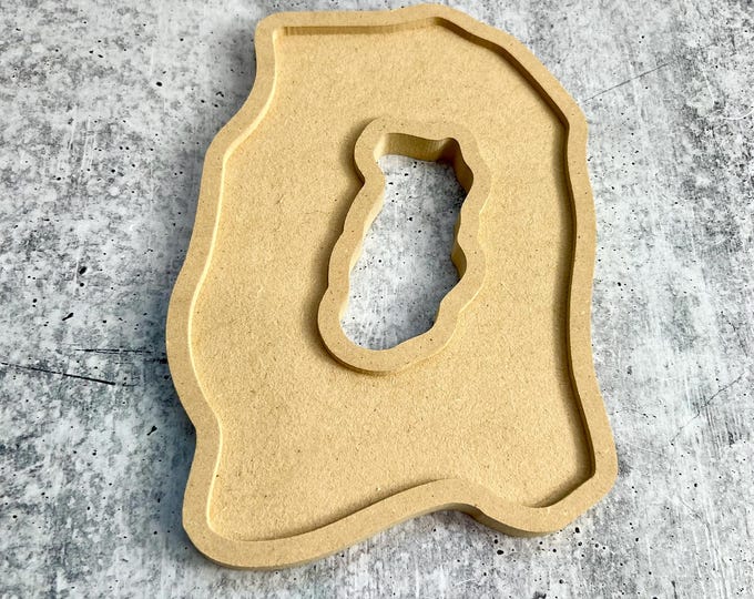 Hollow Geode Blank for acrylic pouring or resin art (EE) - 8 Inch