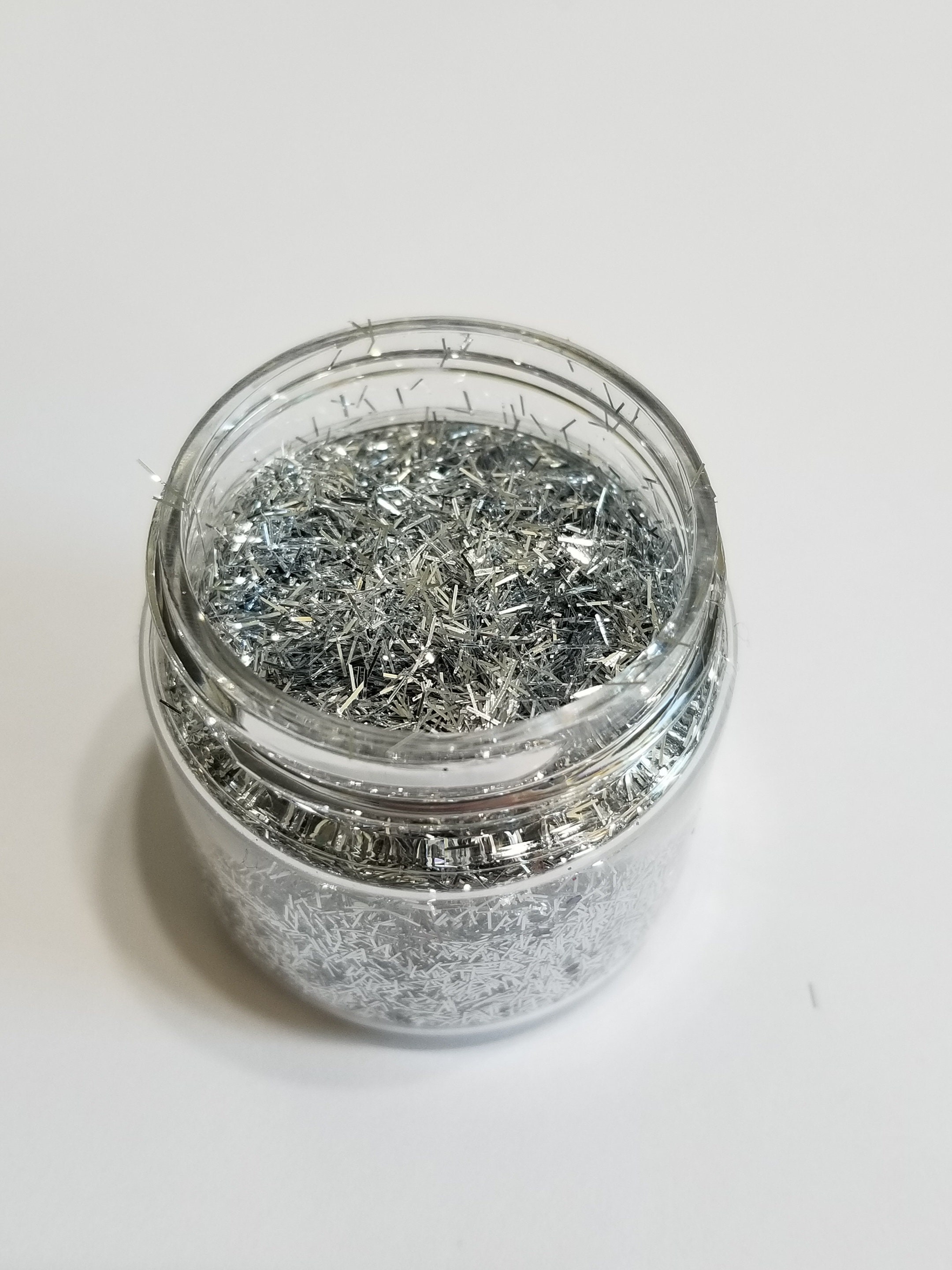 Silver Tinsel Glitter 2 oz