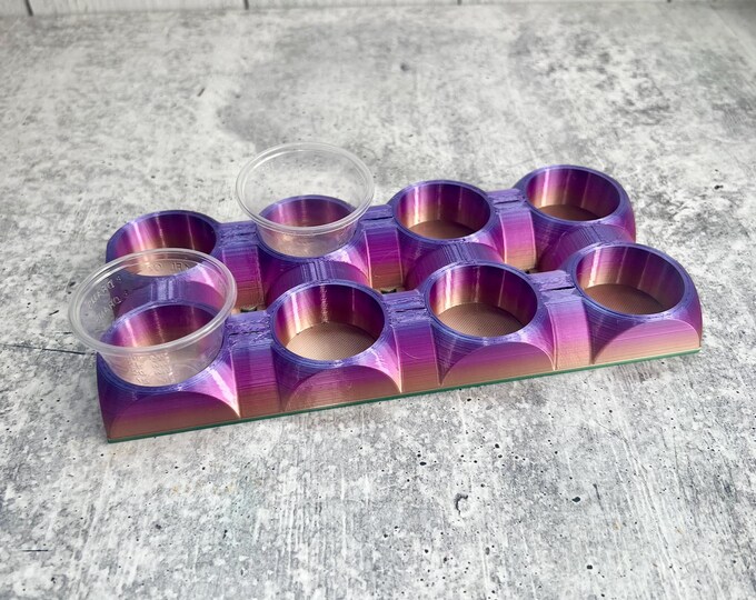 READ DESCRIPTION - Mixing Cup Holder - 1 oz (30ml) - 8 Count - Scratch and Dent Sale
