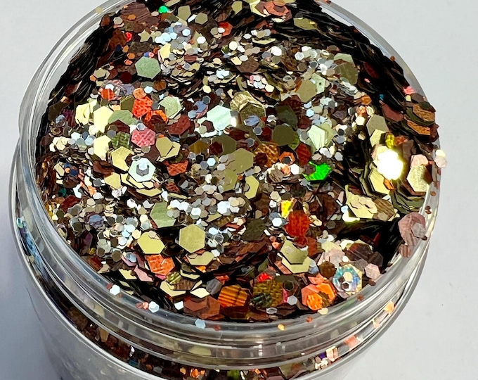 CLEARANCE - Golden Harvest Glitter Mix - Available in 4 oz