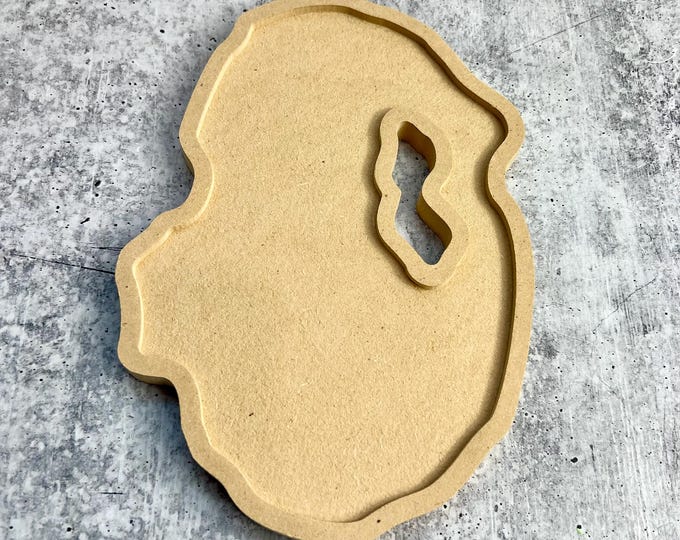 Hollow Geode Blank for acrylic pouring or resin art (DD) - 8.25"