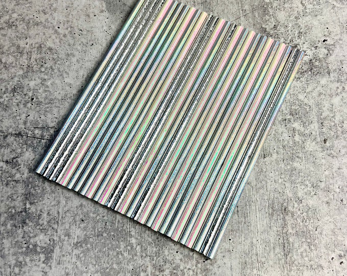 JUNE CLEARANCE - Holographic Paper Straws - Set of 27 - Birthday | Bachelorette | Drinking Straws - 27