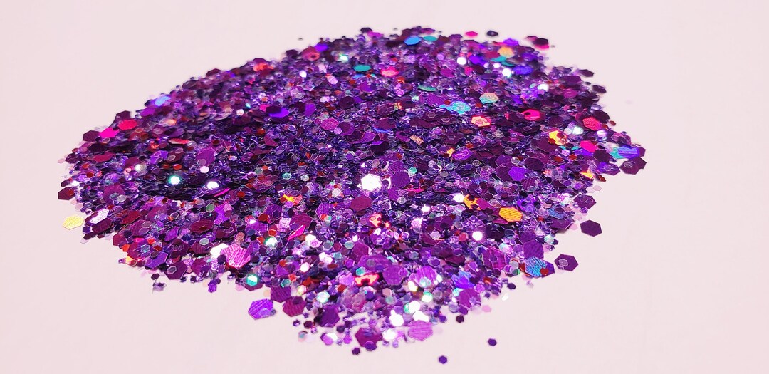 Psychedelic Purple Glitter Mix Available in 12 or 4 Oz - Etsy