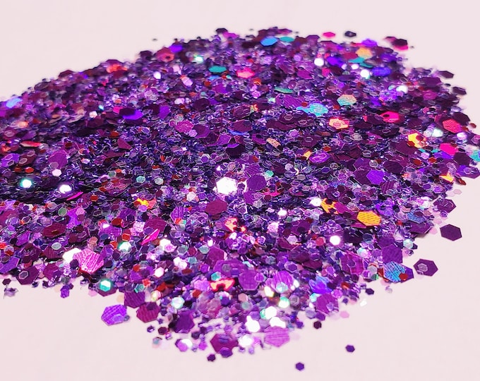 CLEARANCE - Psychedelic Purple Glitter Mix - Available in 1, 2, or 4 oz