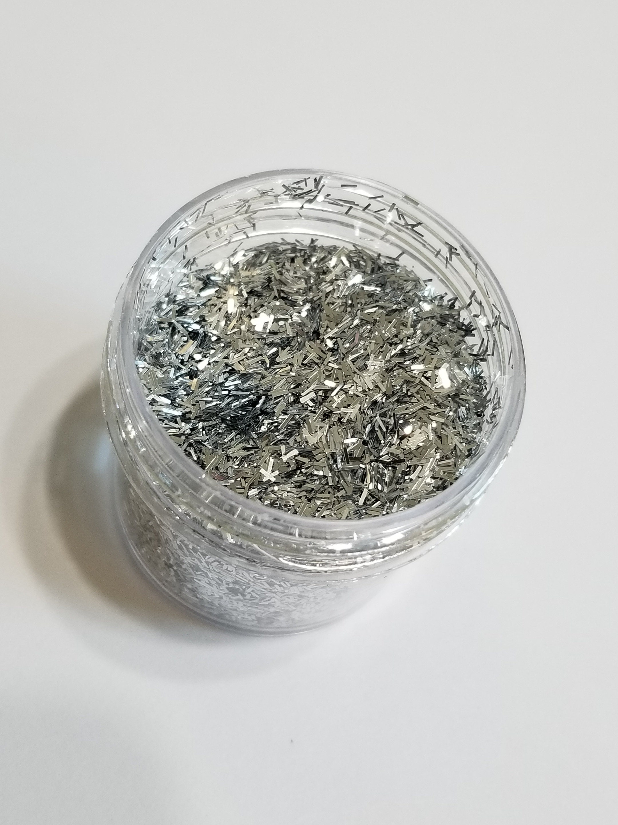 Silver Tinsel Glitter 2 oz