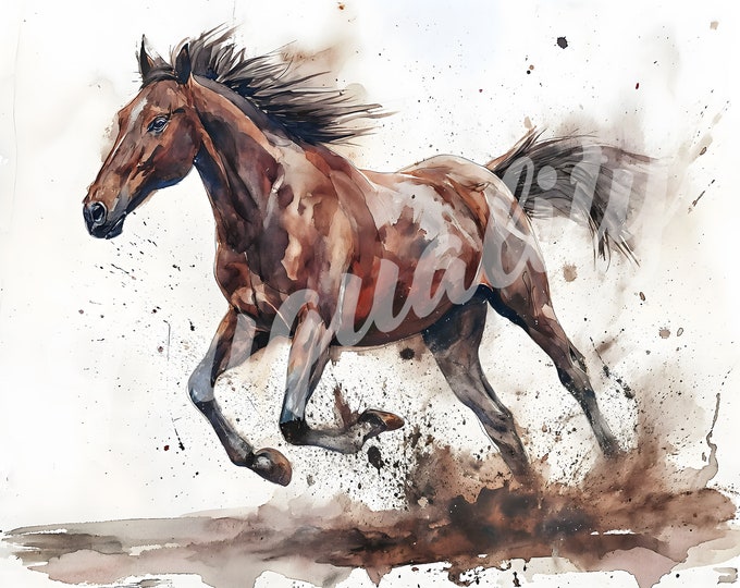 Horse Running JPG, Horse Clipart - Printable Clipart, High Quality JPG Download --