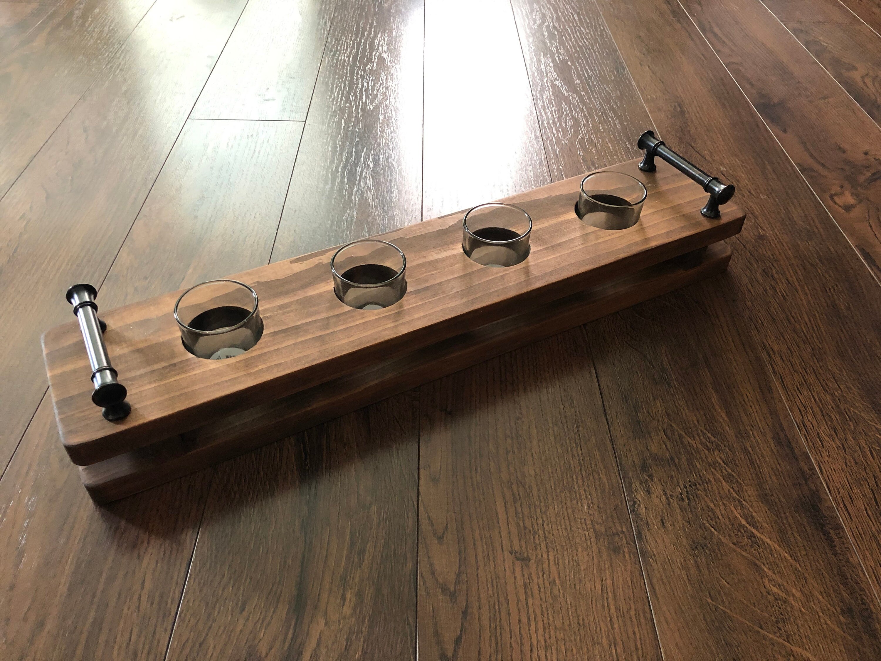 Wood Candle Holder, Table Candle Holder, Table Centerpiece, Mantle