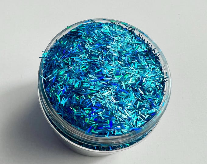 CLEARANCE - Blue Tinsel Glitter - 1 or 2 oz
