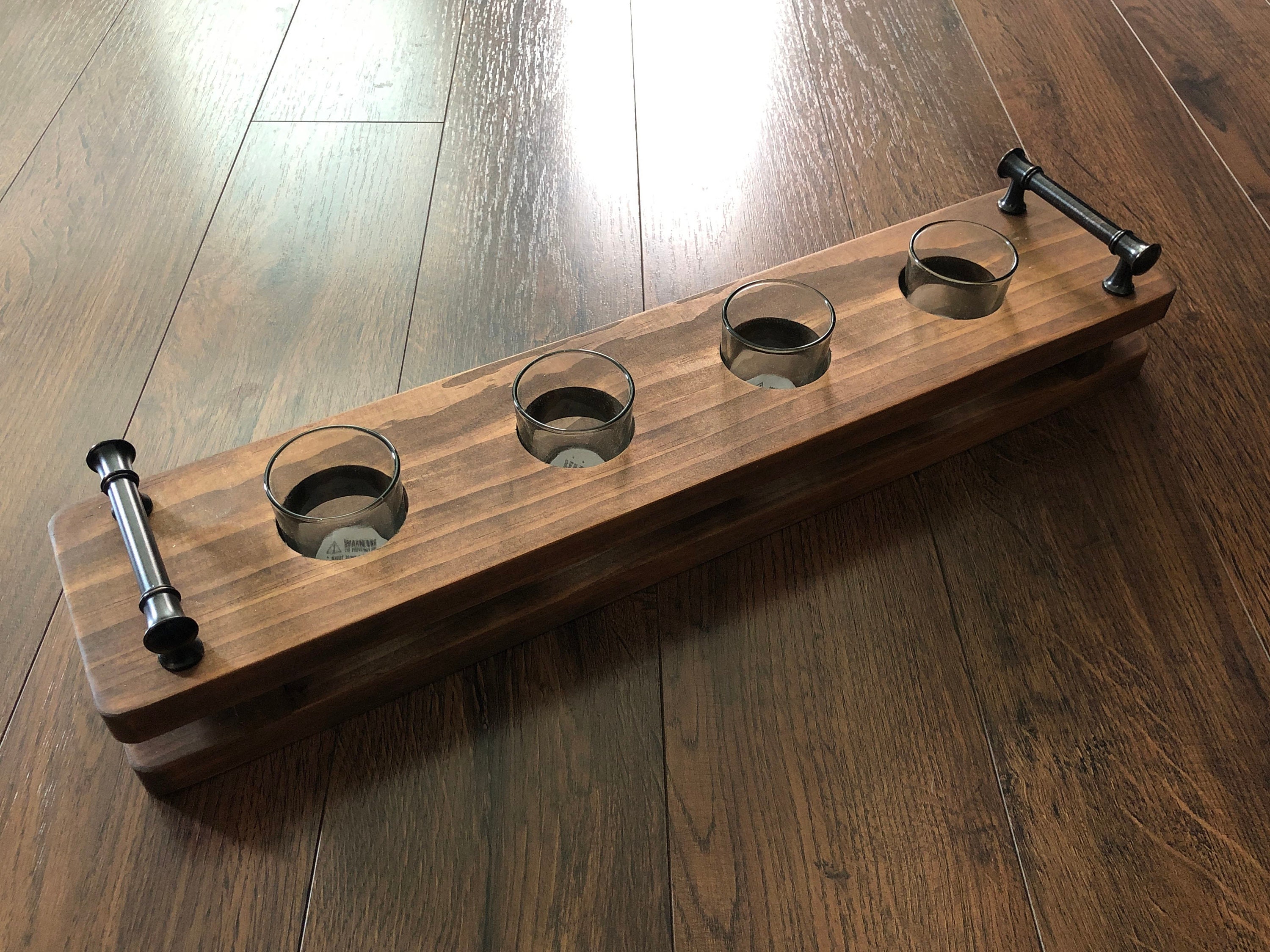 Wood Candle Holder, Table Candle Holder, Table Centerpiece, Mantle