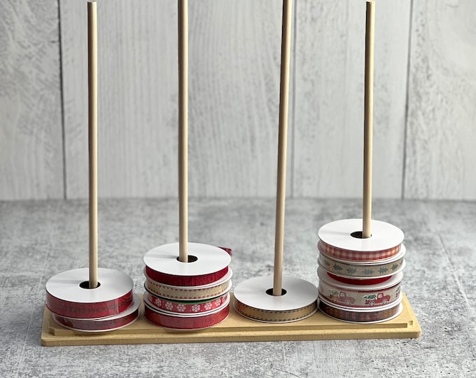 JUNE DEAL - Ribbon Spool Holder - Ribbon Organizer - Craft Organizer