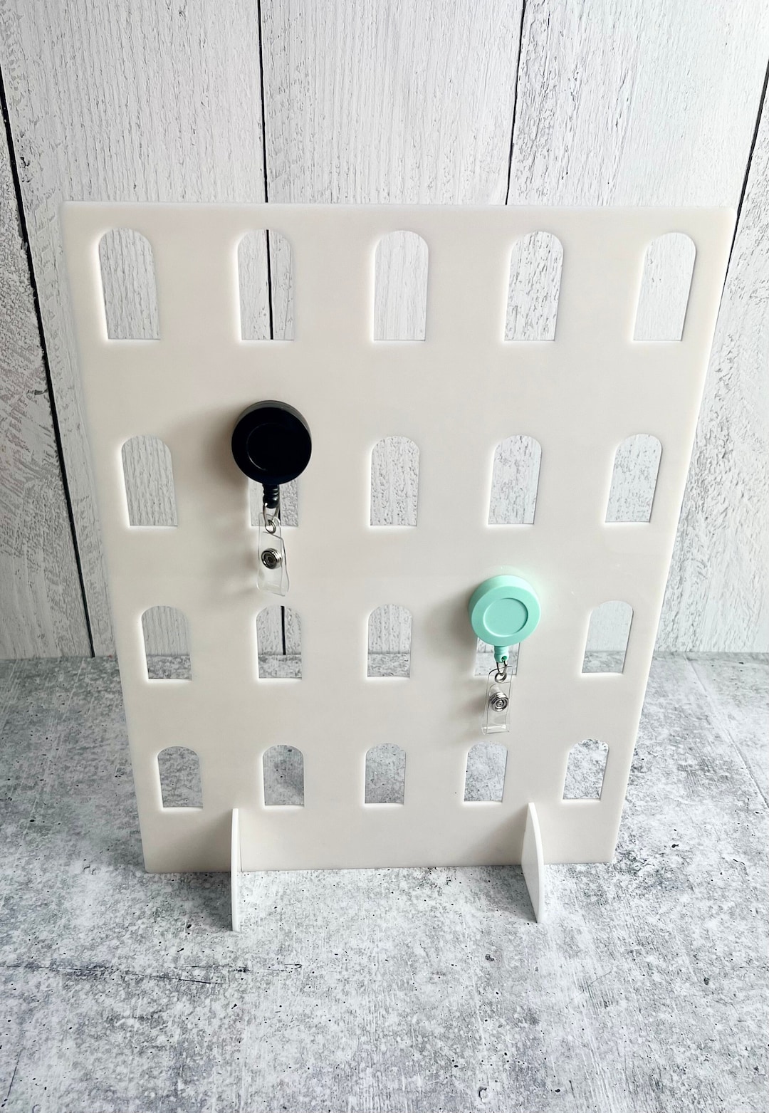 Badge Reel Display Stand Holds 20 Etsy