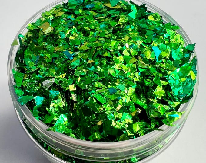 Clearance - Green Foil Flakes - 1/2 oz, 4 oz