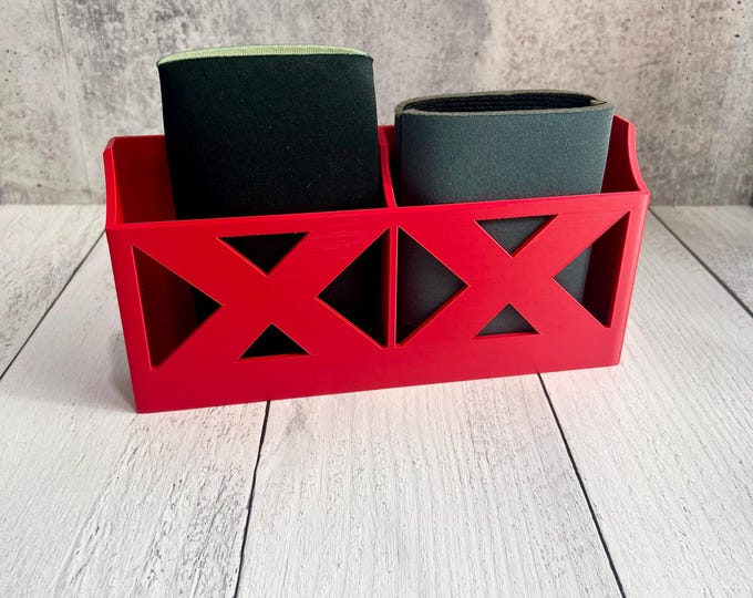 3D Printed Can Cooler Organizer - Can Cooler Holder - Kitchen Organizer -- RED