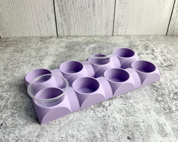 Mixing Cup Holder - 1 oz (30ml) - 8 Count - Purple