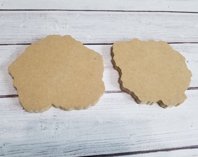 Set of two Geode Blanks for acrylic pouring or resin art - Six Inches