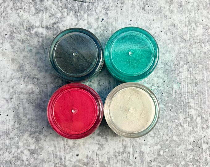 Set of 4 Mica Powders - 10 gram jars - F