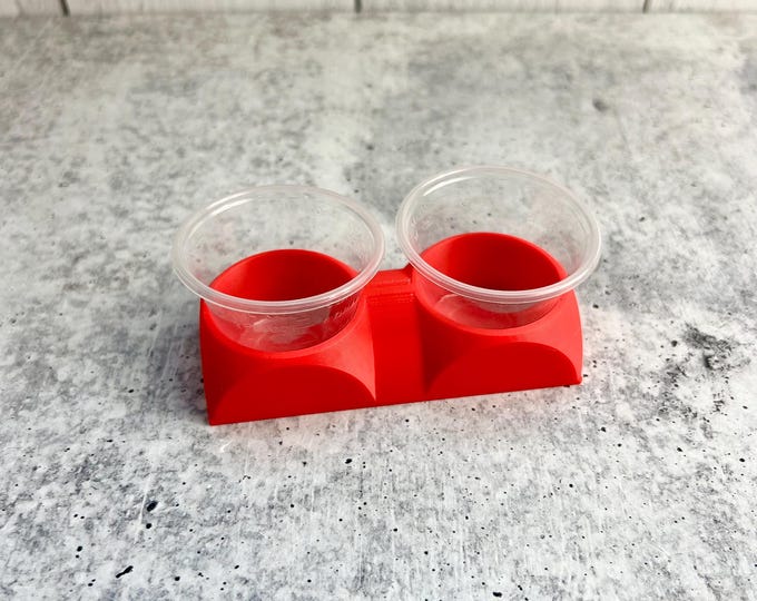 Mixing Cup Holder - 1 oz (30ml) - 2 Count - red